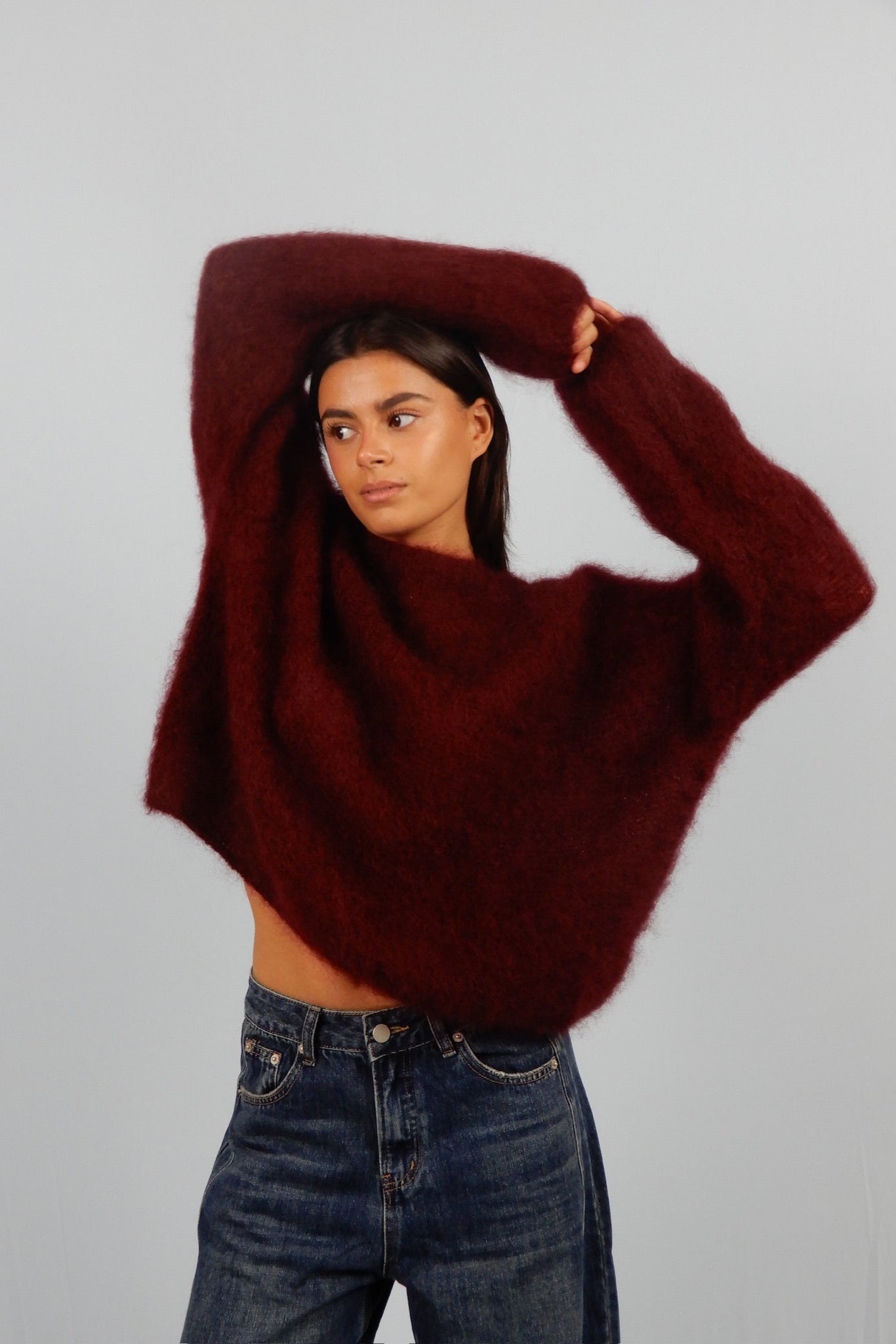 Cozy night knit - bordeaux