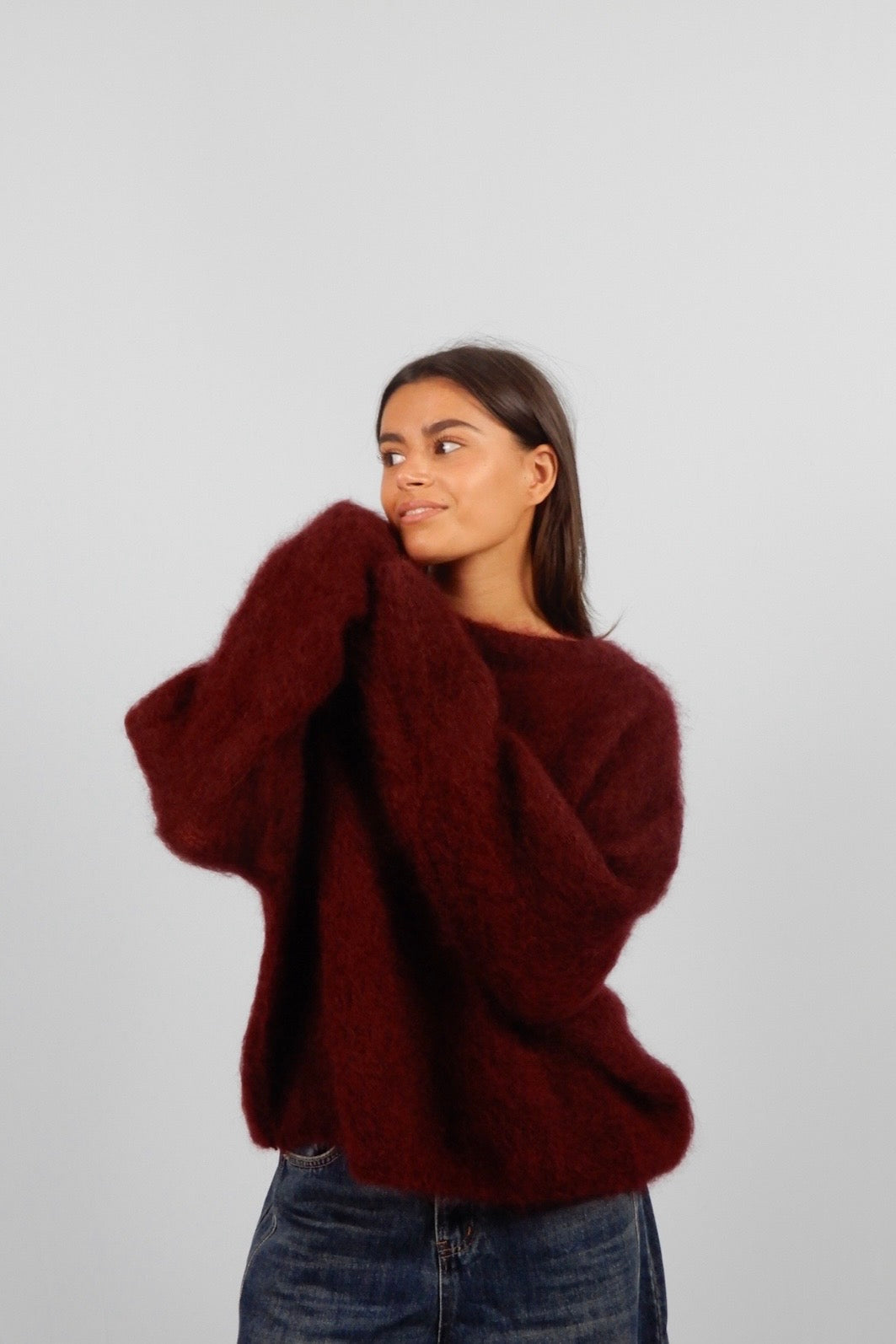 Cozy Night Knit Bordeaux