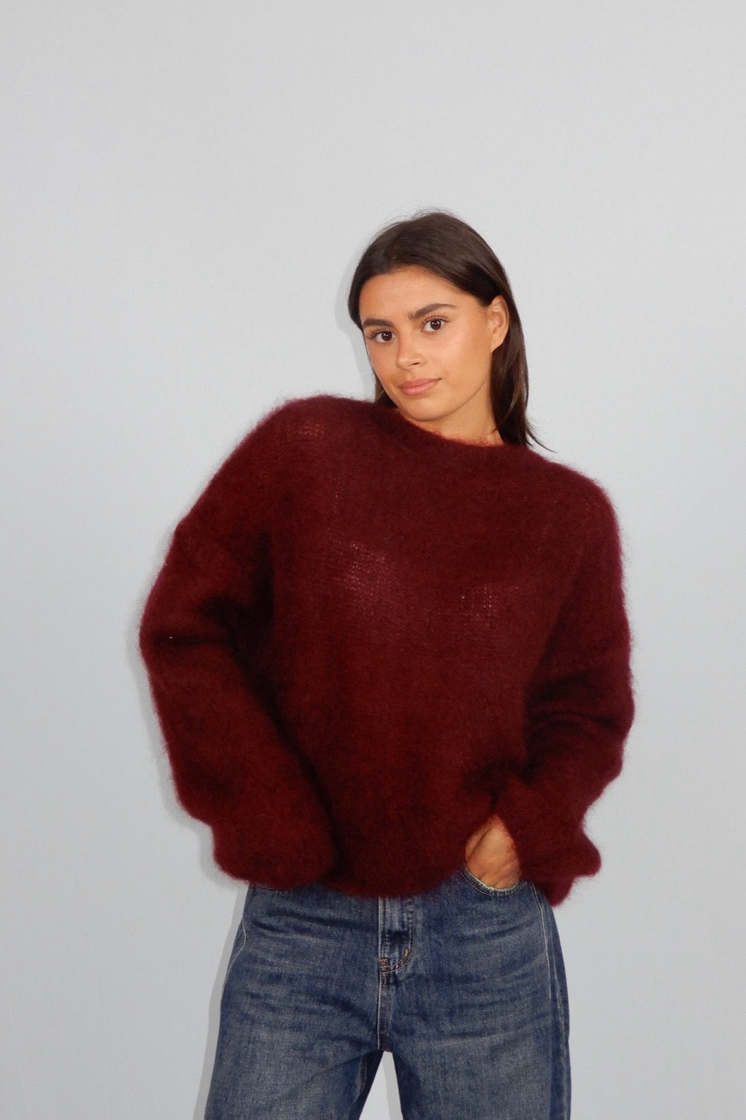 Cozy night knit - bordeaux